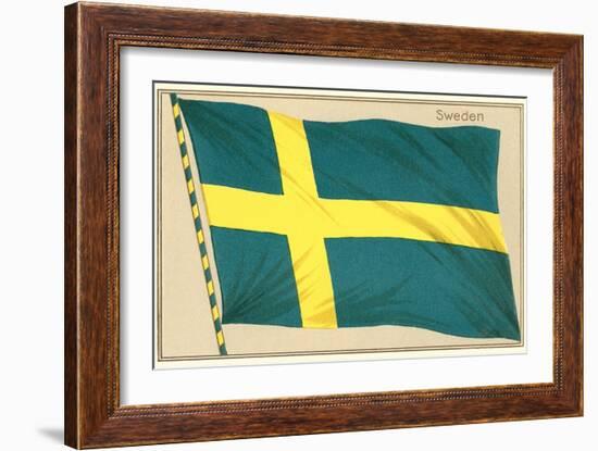 Flag of Sweden-null-Framed Art Print