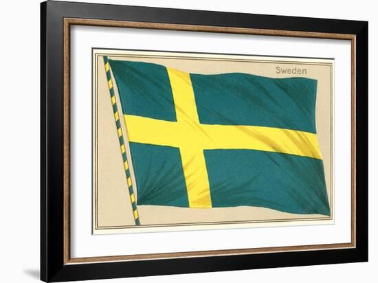 Flag of Sweden-null-Framed Art Print