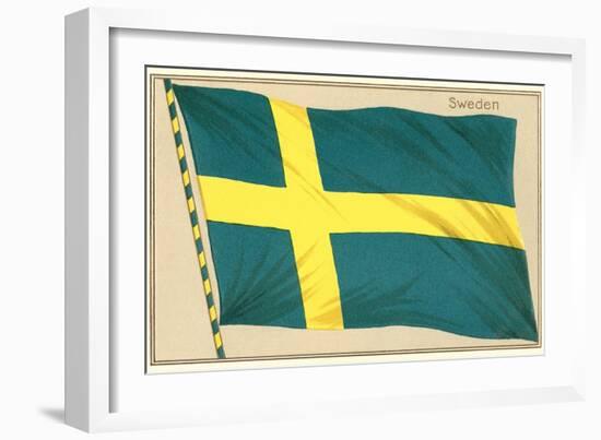 Flag of Sweden-null-Framed Art Print