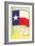 Flag of Texas-null-Framed Art Print