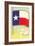 Flag of Texas-null-Framed Art Print