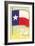 Flag of Texas-null-Framed Art Print