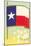Flag of Texas-null-Mounted Art Print
