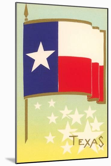 Flag of Texas-null-Mounted Art Print