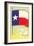 Flag of Texas-null-Framed Art Print