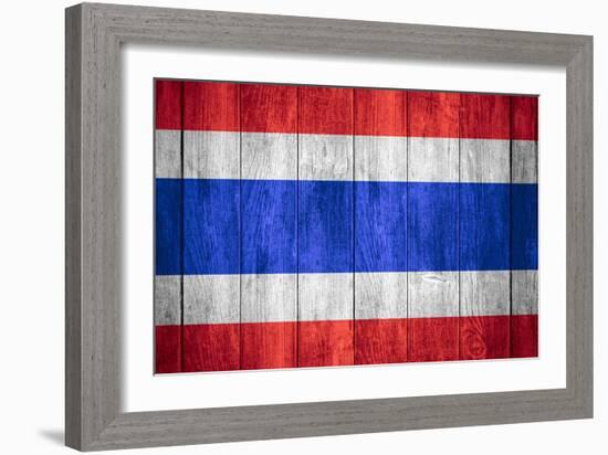 Flag Of Thailand-Miro Novak-Framed Art Print