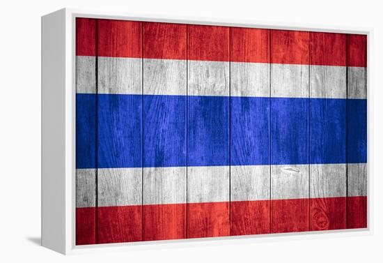 Flag Of Thailand-Miro Novak-Framed Stretched Canvas