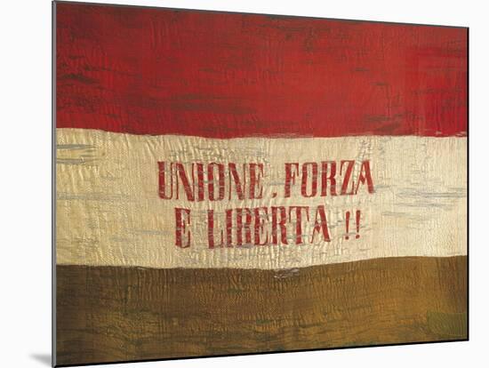 Flag of the Giovine Italia Political Movement-null-Mounted Giclee Print