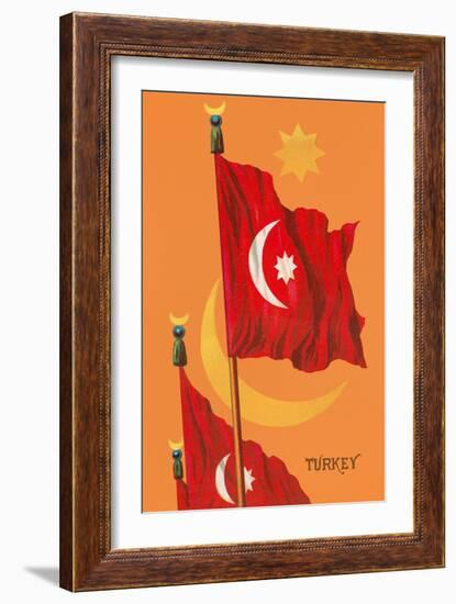 Flag of Turkey-null-Framed Art Print