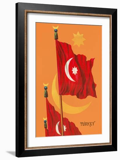 Flag of Turkey-null-Framed Art Print