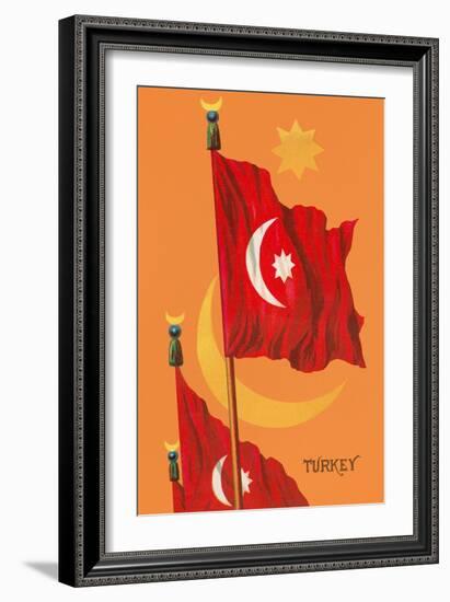 Flag of Turkey-null-Framed Art Print