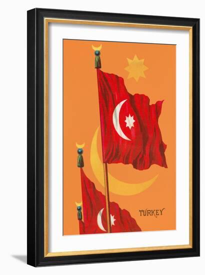 Flag of Turkey-null-Framed Art Print