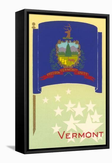 Flag of Vermont-null-Framed Stretched Canvas