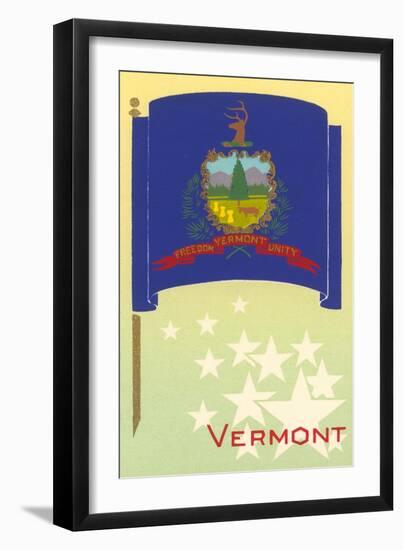 Flag of Vermont-null-Framed Art Print