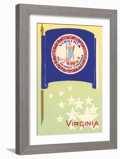 Flag of Virginia-null-Framed Art Print