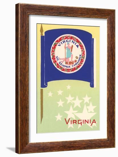 Flag of Virginia-null-Framed Art Print