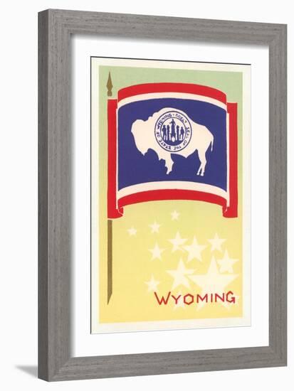 Flag of Wyoming-null-Framed Art Print