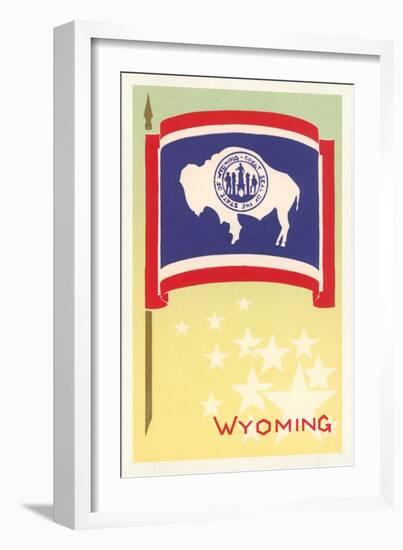 Flag of Wyoming-null-Framed Art Print