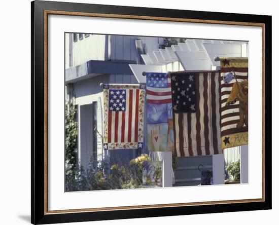 Flag Shop on Whidbey Island, Washington, USA-William Sutton-Framed Photographic Print