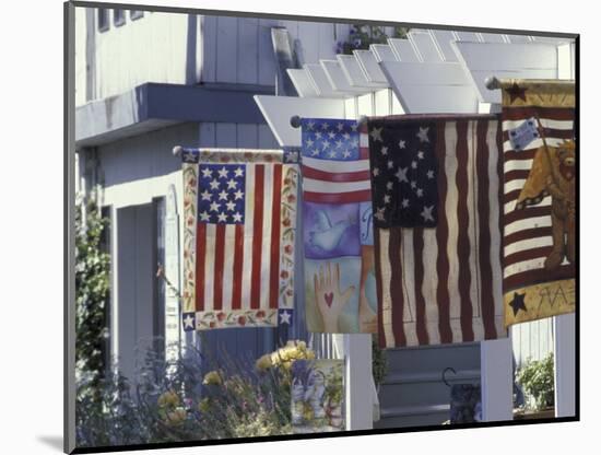 Flag Shop on Whidbey Island, Washington, USA-William Sutton-Mounted Photographic Print