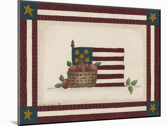Flag with Basket of Apples-Debbie McMaster-Mounted Giclee Print