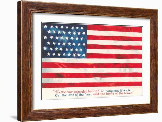 Flag with Poem-null-Framed Premium Giclee Print