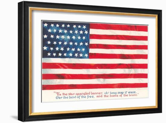 Flag with Poem-null-Framed Premium Giclee Print