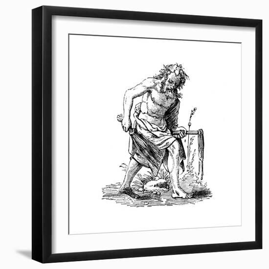 Flagellant, 16th Century-Jost Amman-Framed Giclee Print