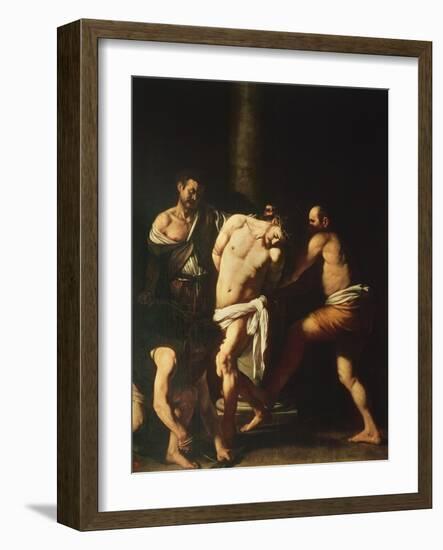 Flagellation, 1607-Caravaggio-Framed Giclee Print