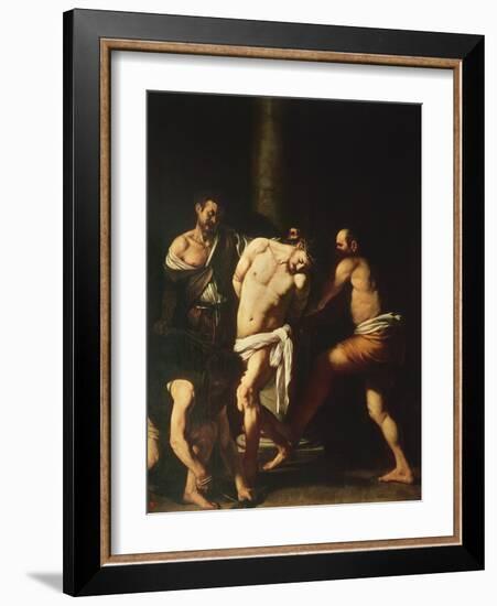 Flagellation, 1607-Caravaggio-Framed Giclee Print