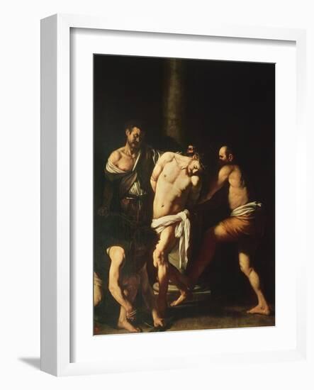 Flagellation, 1607-Caravaggio-Framed Giclee Print