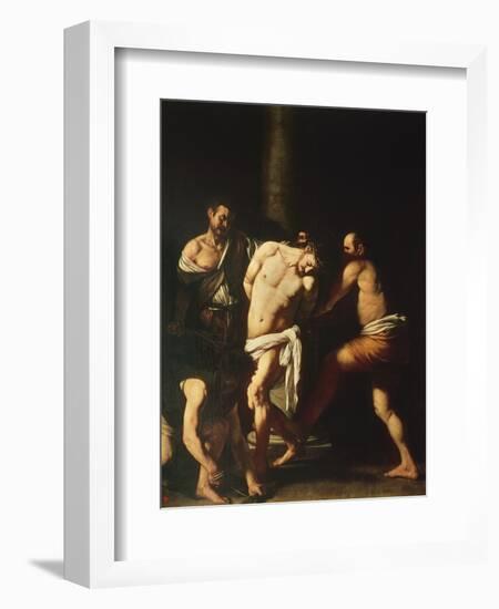 Flagellation, 1607-Caravaggio-Framed Premium Giclee Print