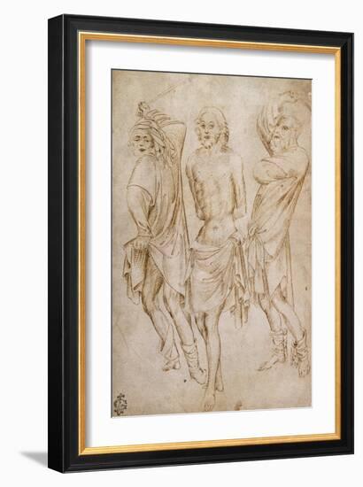 Flagellation of Christ, by Stefano Da Verona-null-Framed Giclee Print