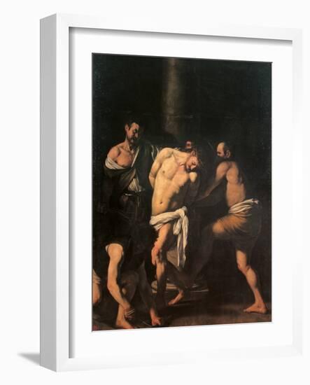Flagellation of Christ-Caravaggio-Framed Giclee Print
