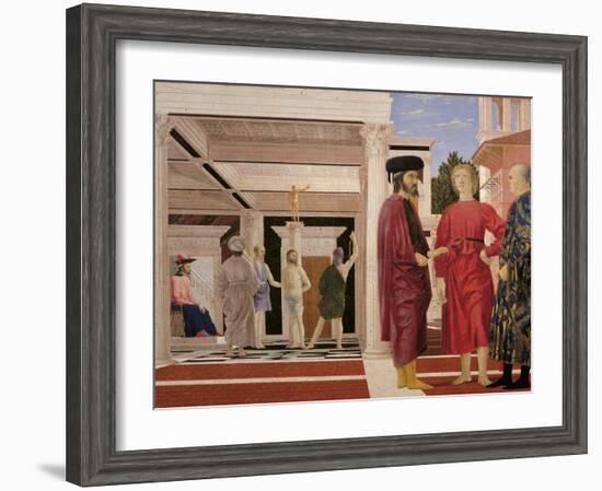 Flagellation of Christ-Piero della Francesca-Framed Art Print