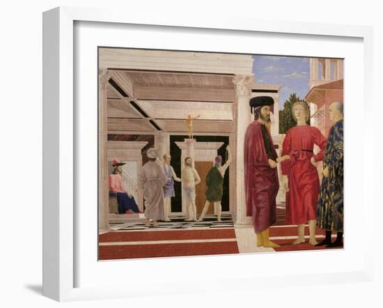 Flagellation of Christ-Piero della Francesca-Framed Art Print