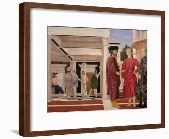 Flagellation of Christ-Piero della Francesca-Framed Art Print