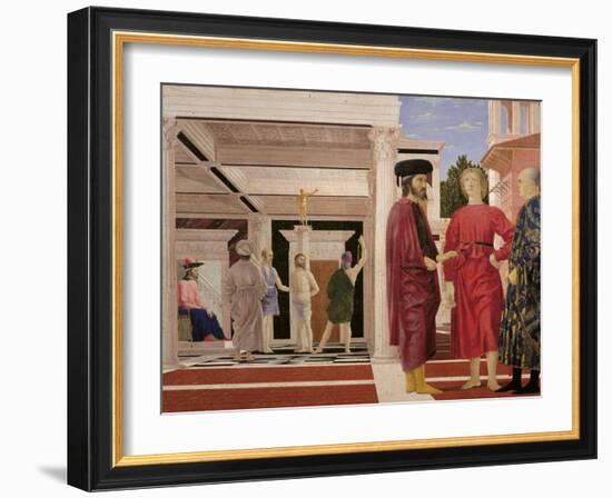 Flagellation of Christ-Piero della Francesca-Framed Art Print