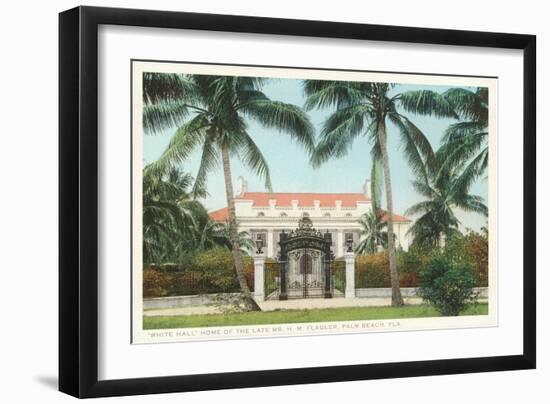 Flagler Home, Palm Beach, Florida-null-Framed Art Print