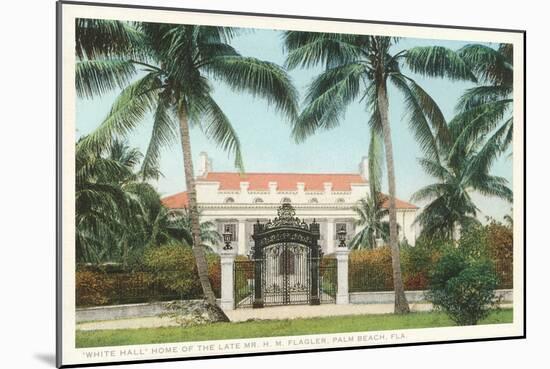Flagler Home, Palm Beach, Florida-null-Mounted Art Print