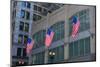 Flags Hanging Outside an Office Building in Downtown, Chicago, Illinois, Usa-Michael Runkel-Mounted Photographic Print