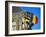 Flags of Belgium on the Right, Flanders in the Center on the Town Hall of Ghent, Flanders, Belgium-Richard Ashworth-Framed Photographic Print