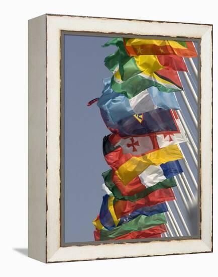 Flags of the Nation, Athens, Greece-Paul Sutton-Framed Premier Image Canvas