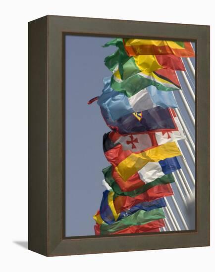 Flags of the Nation, Athens, Greece-Paul Sutton-Framed Premier Image Canvas