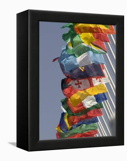 Flags of the Nation, Athens, Greece-Paul Sutton-Framed Premier Image Canvas