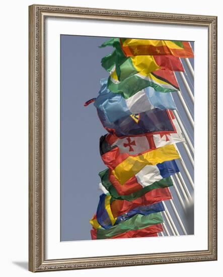 Flags of the Nation, Athens, Greece-Paul Sutton-Framed Photographic Print