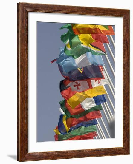 Flags of the Nation, Athens, Greece-Paul Sutton-Framed Photographic Print