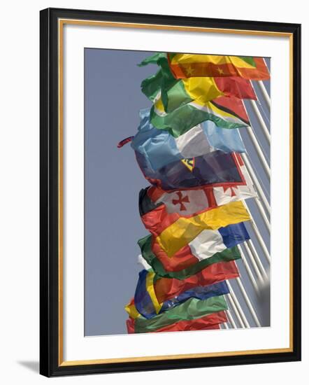 Flags of the Nation, Athens, Greece-Paul Sutton-Framed Photographic Print
