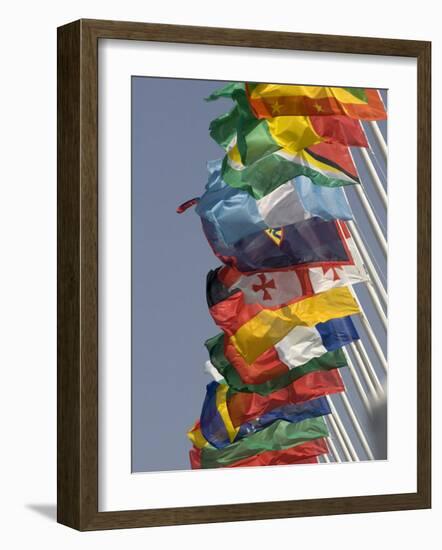 Flags of the Nation, Athens, Greece-Paul Sutton-Framed Photographic Print