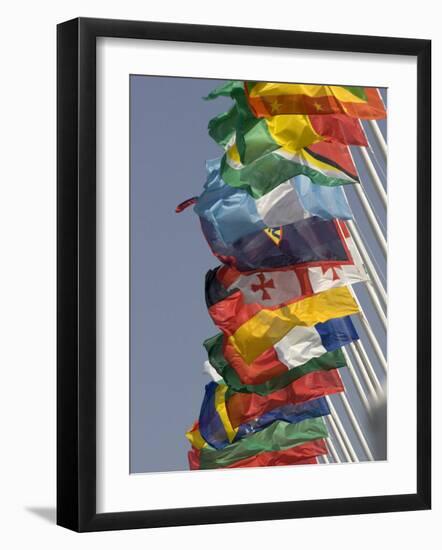 Flags of the Nation, Athens, Greece-Paul Sutton-Framed Photographic Print